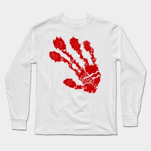 “Bloody Handprint” Long Sleeve T-Shirt